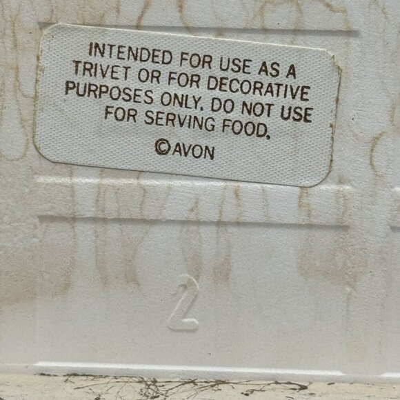 Vintage Mimi Vang Olsen Cats Tile Trivet Wall Plaque 7x7 Tile in Frame Avon Oran - Picture 8 of 10